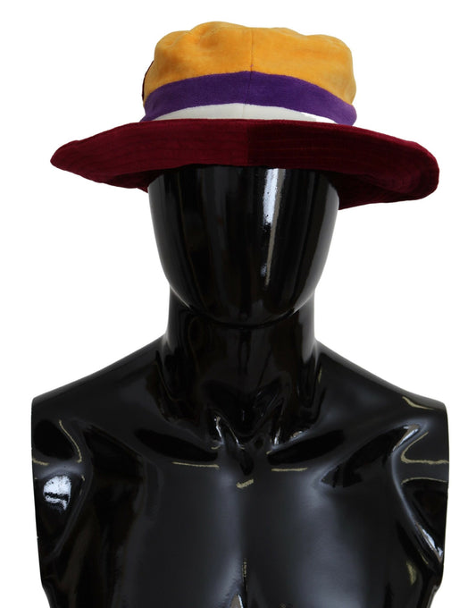 Dolce & Gabbana Multicolor DG Logo Cotton Blend Bucket Hat