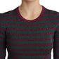 Dolce & Gabbana Elegant Maroon Crewneck Sweater