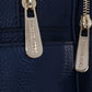 Michael Kors Navy Blue ABBEY Leather Backpack Bag