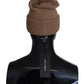 Dolce & Gabbana Elegant Camel Knit Beanie with Fur Accent