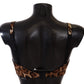 Dolce & Gabbana Elegant Silk Leopard Print Bra