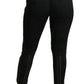 Dolce & Gabbana Black Brocade Skinny High Waist Pants