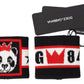 Dolce & Gabbana Multicolor Wool Knit Panda Men Wristband Wrap