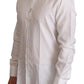 Dolce & Gabbana Elegant White Martini Slim Fit Dress Shirt