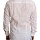 Dolce & Gabbana Elegant White Slim Fit Martini Dress Shirt