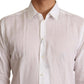Dolce & Gabbana Elegant White Slim Fit Martini Dress Shirt