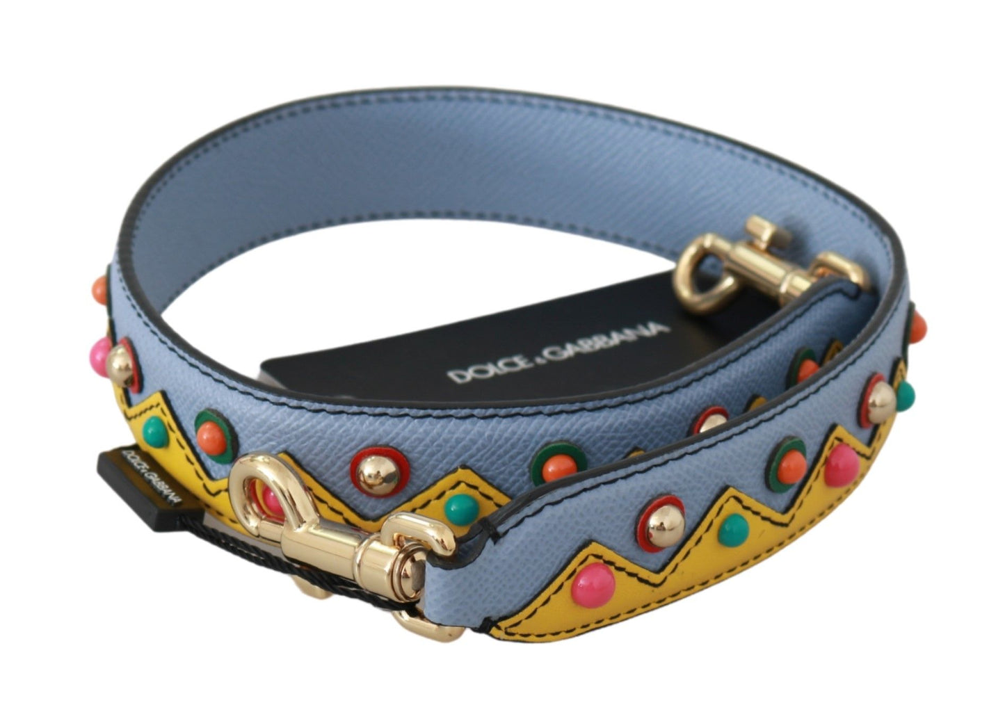 Dolce & Gabbana Blue Handbag Accessory Shoulder Strap Leather