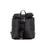 Versace Jeans Couture Small Black Puffy Nylon Safety Buckle Backpack Book Bag