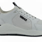 Versace Sleek White Calf Leather Sneakers