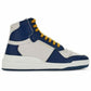 Saint Laurent Elevate Your Style with Mid-Top Blue Luxury Sneakers