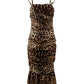 Dolce & Gabbana Elegant Leopard Print Cady Dress