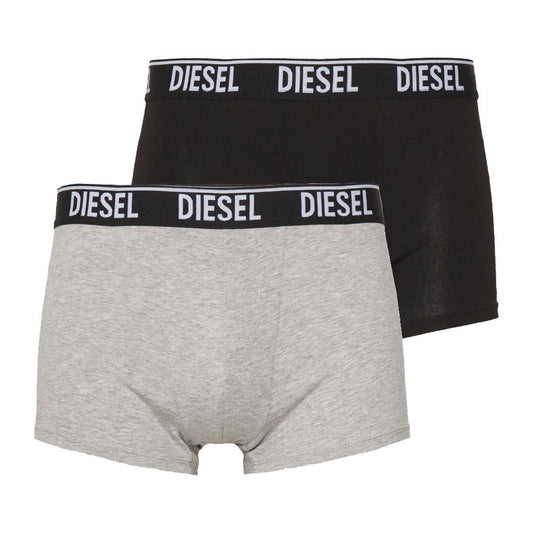 Diesel Sleek Bicolor Cotton Boxer Shorts Duo
