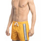 Bikkembergs Sleek Orange Swim Shorts with Iconic Tape Detail