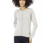 Baldinini Trend Chic Gray Wool-Blend Monogrammed Sweater