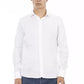 Baldinini Trend Elegant Slim Fit White Cotton Shirt