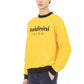 Baldinini Trend Radiant Yellow Cotton Hoodie with Logo Accent