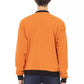 Baldinini Trend Orange Cotton Fleece Hoodie with Front Logo