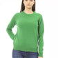 Baldinini Trend Elegant Green Wool-Cashmere Crewneck Sweater