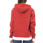 Baldinini Trend Chic Red Cotton Hoodie with Front Logo