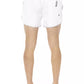 Bikkembergs Elegant White Swim Shorts with Unique Front Print