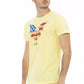Trussardi Action Sunshine Yellow Casual Tee with Graphic Print