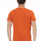 Trussardi Action Vibrant Orange Round Neck Tee with Print