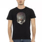 Trussardi Action Elevated Casual Black Tee - Short Sleeve & Round Neck
