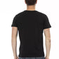 Trussardi Action Elevated Casual Black Tee - Short Sleeve & Round Neck