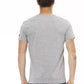 Trussardi Action Sleek Summer Gray T-Shirt with Front Print