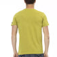 Trussardi Action Green Short Sleeve Tee with Graphic Charm