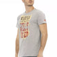 Trussardi Action Sleek Gray Cotton-Blend T-Shirt for Men