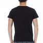 Trussardi Action Sleek Black Tee with Exclusive Front Print