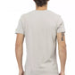 Trussardi Action Elegant V-Neck Tee with Exclusive Front Print