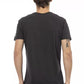 Trussardi Action Sleek V-Neck Tee with Front Print