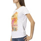 Trussardi Action Chic White Tee with Graphic Flair