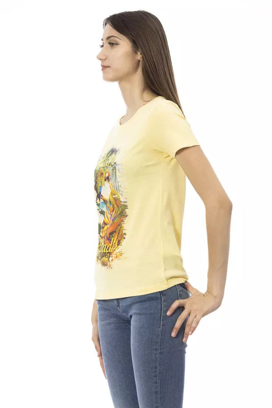 Trussardi Action Sunshine Yellow Casual Chic Tee