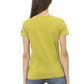 Trussardi Action Chic Green Tee with Artistic Front Print