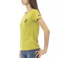 Trussardi Action Chic Green Tee with Artistic Front Print