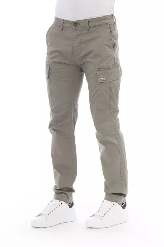 Baldinini Trend Elegant Beige Cargo Trousers