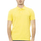 Baldinini Trend Sunshine Yellow Cotton Polo with Chic Embroidery