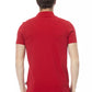 Baldinini Trend Elegant Embroidered Red Polo Shirt