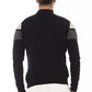 Alpha Studio Elegant Mock Neck Ribbed Sweater