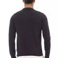 Alpha Studio Elegant Crewneck Wool Sweater in Timeless Black