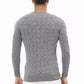 Alpha Studio Exquisite Gray Crewneck Sweater