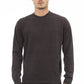 Alpha Studio Elegant Brown Crewneck Sweater for Men
