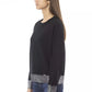 Baldinini Trend Chic Monogram Crew Neck Cashmere-Blend Sweater