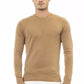 Baldinini Trend Beige Modal-Cashmere Crew Neck Sweater