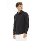 Baldinini Trend Elegant Black Cotton Blend Italian Shirt