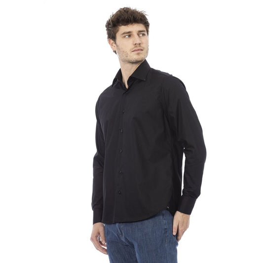 Baldinini Trend Elegant Italian Black Cotton Shirt