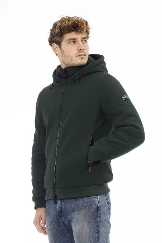 Baldinini Trend Elegant Monogram Zippered Jacket
